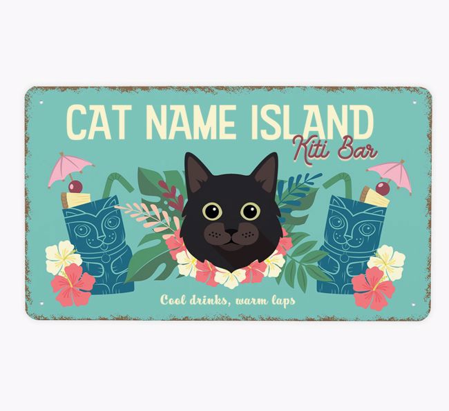 Island Kiti Bar: Personalized {breedCommonName} Metal Sign